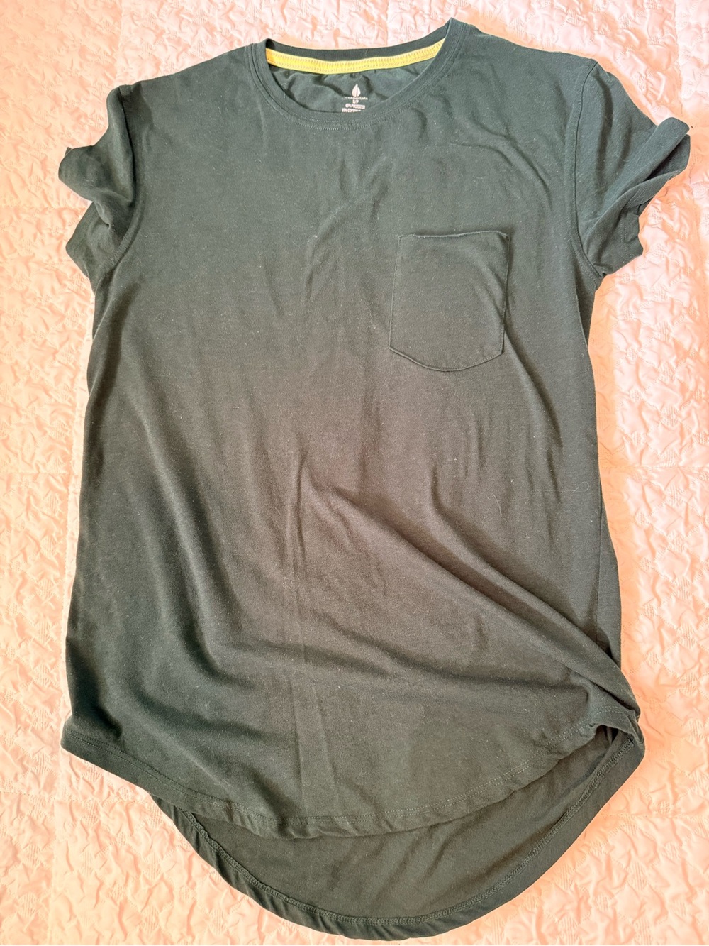 Essentials Black Short Sleeve Pocket Crew Tee